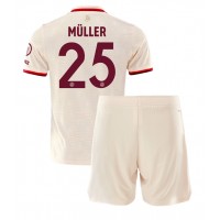 Bayern Munich Thomas Muller #25 Tretí Detský futbalový dres 2024-25 Krátky Rukáv (+ trenírky)